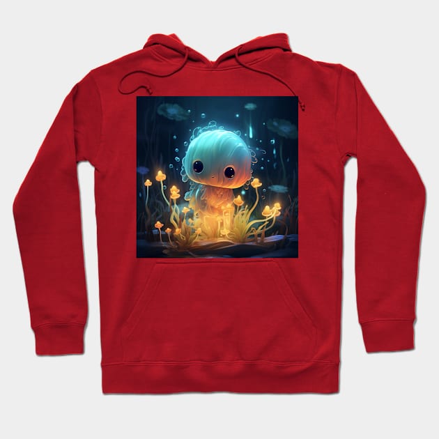 Lumalee - Cute little bioluminescent character for kids Hoodie by LoFi_Vibes